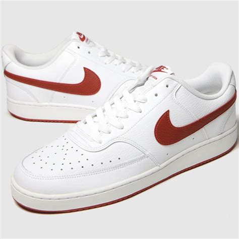 nike court vision low weiß rot